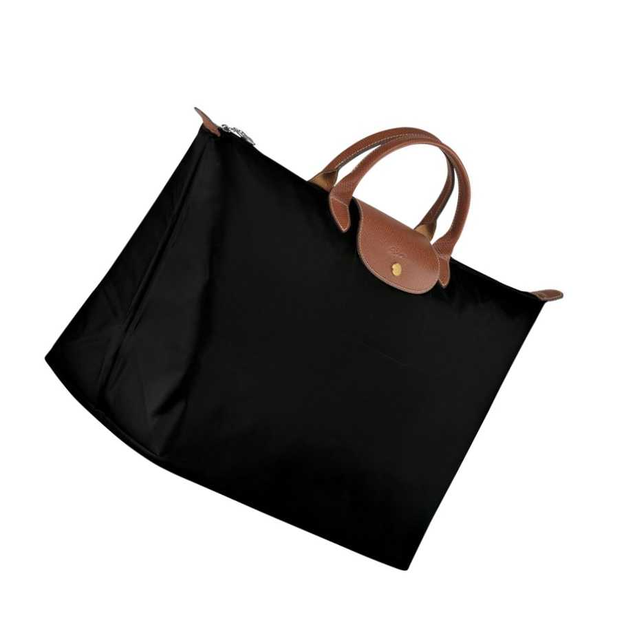 Longchamp Le Pliage L Reiseveske Dame Svarte | NO-GP6741