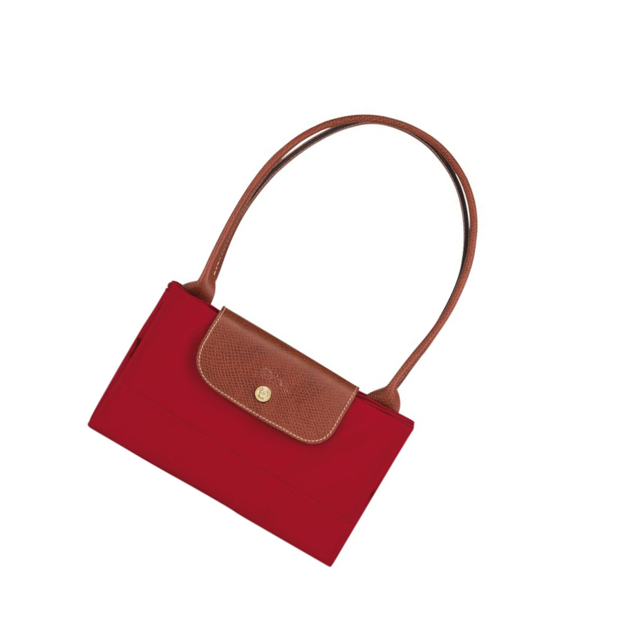 Longchamp Le Pliage Original L Skulderveske Dame Rød | NO-BJ0862