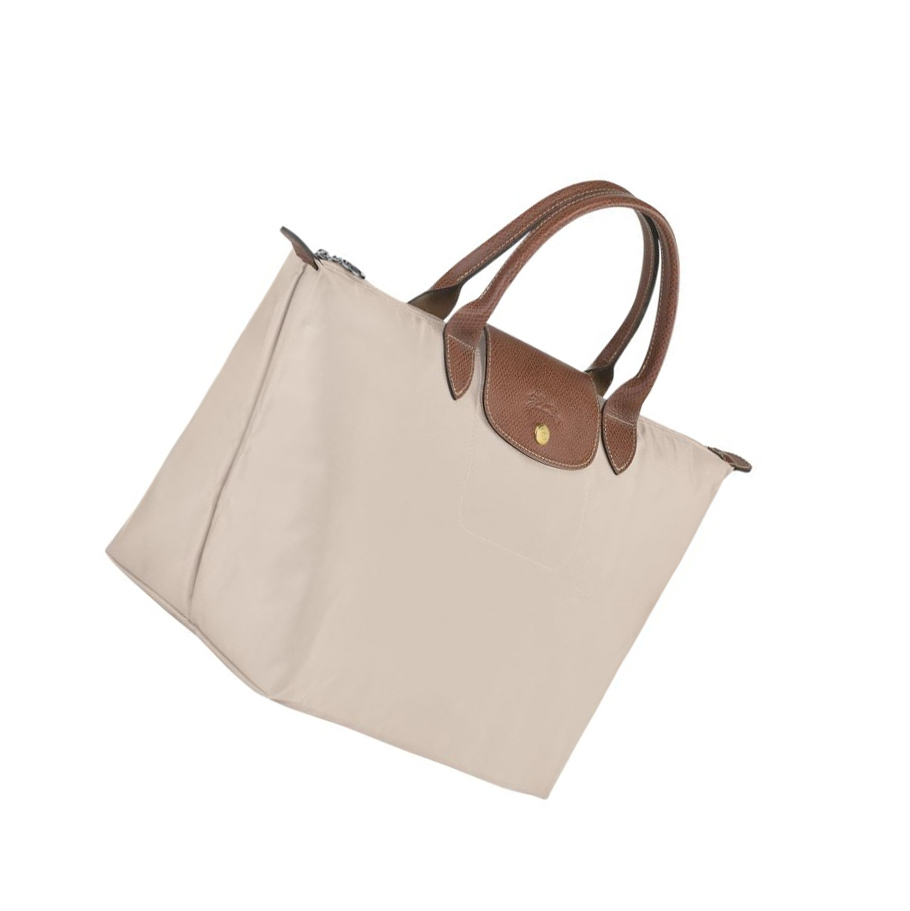 Longchamp Le Pliage Original M Håndveske Dame Beige | NO-KI0832