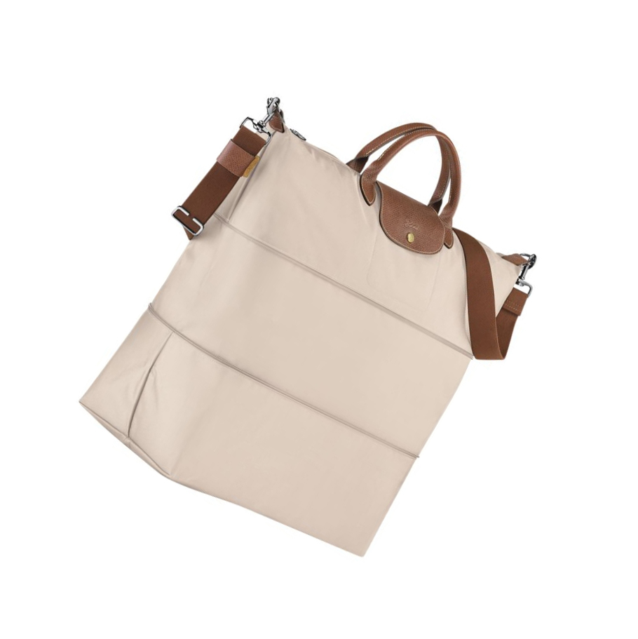 Longchamp Le Pliage Reiseveske Dame Beige | NO-KH1549