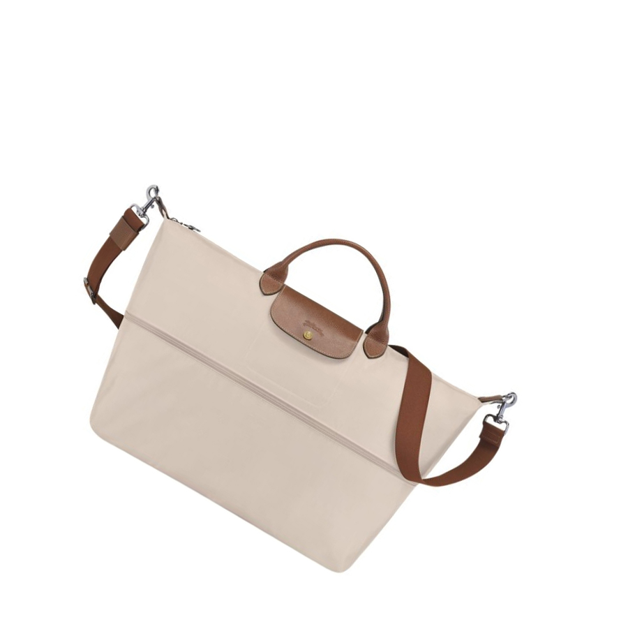 Longchamp Le Pliage Reiseveske Dame Beige | NO-KH1549