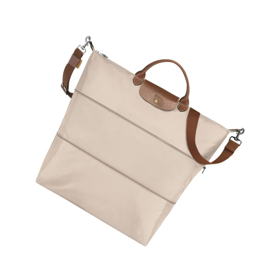 Longchamp Le Pliage Reiseveske Dame Beige | NO-KH1549