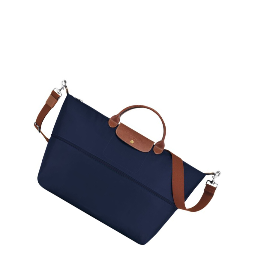 Longchamp Le Pliage Reiseveske Dame Marineblå | NO-PC6598