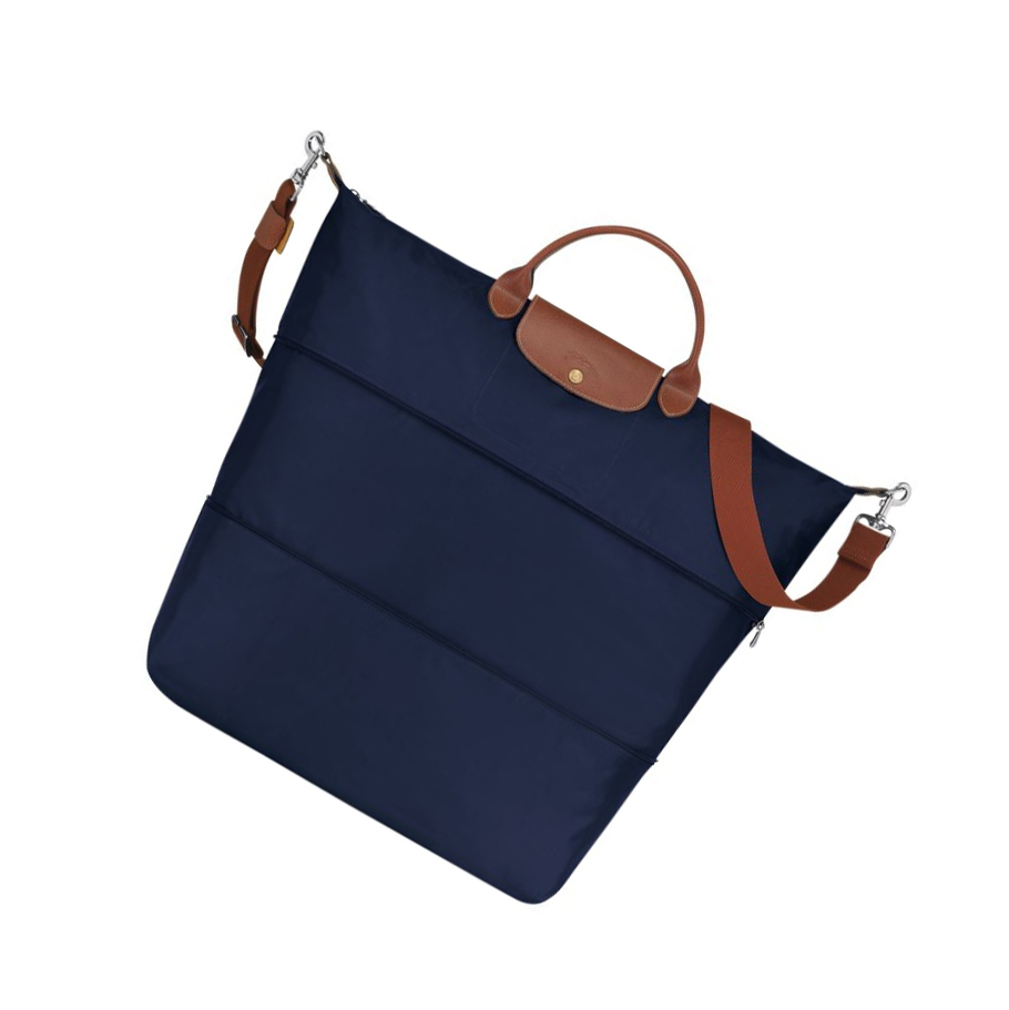 Longchamp Le Pliage Reiseveske Dame Marineblå | NO-PC6598