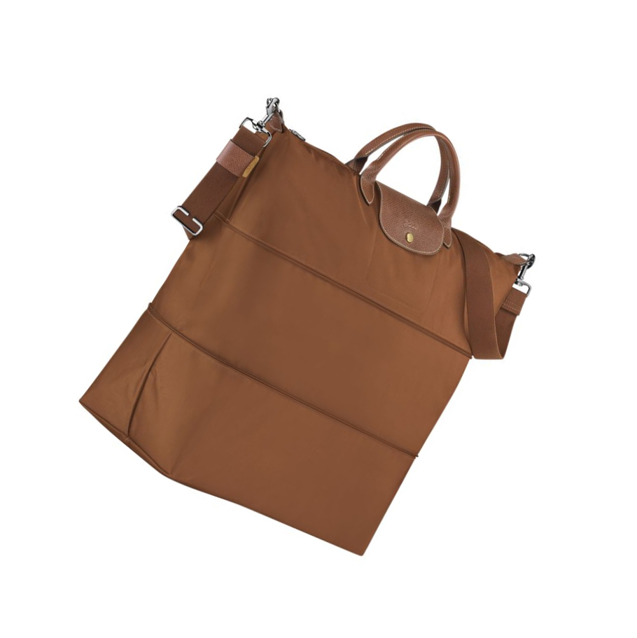 Longchamp Le Pliage Reiseveske Herre Brune | NO-IO4189