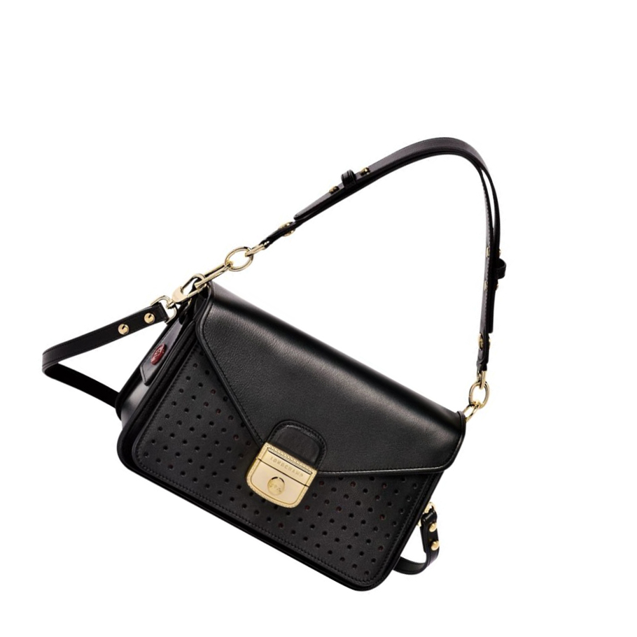 Longchamp Mademoiselle S Crossbody Veske Dame Svarte | NO-GV1975