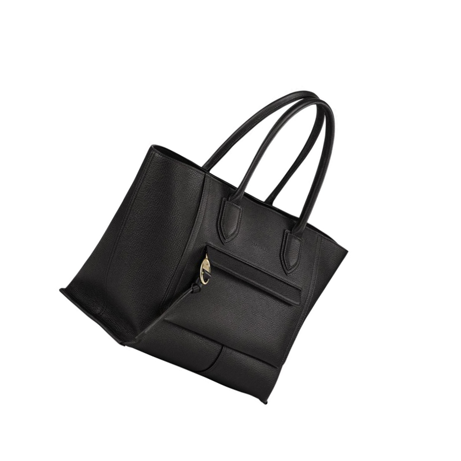 Longchamp Mailbox L Håndveske Dame Svarte | NO-DW1803