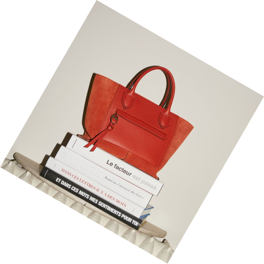 Longchamp Mailbox M Håndveske Dame Oransje | NO-FO4826