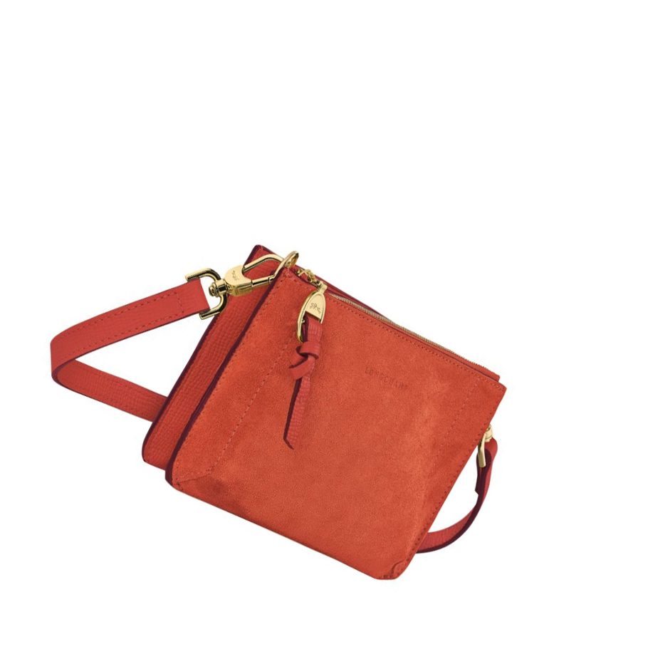 Longchamp Mailbox Soft Zip Rundt Lommebøker Dame Oransje | NO-HJ0956