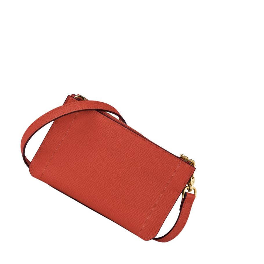 Longchamp Mailbox Soft Zip Rundt Lommebøker Dame Oransje | NO-HJ0956