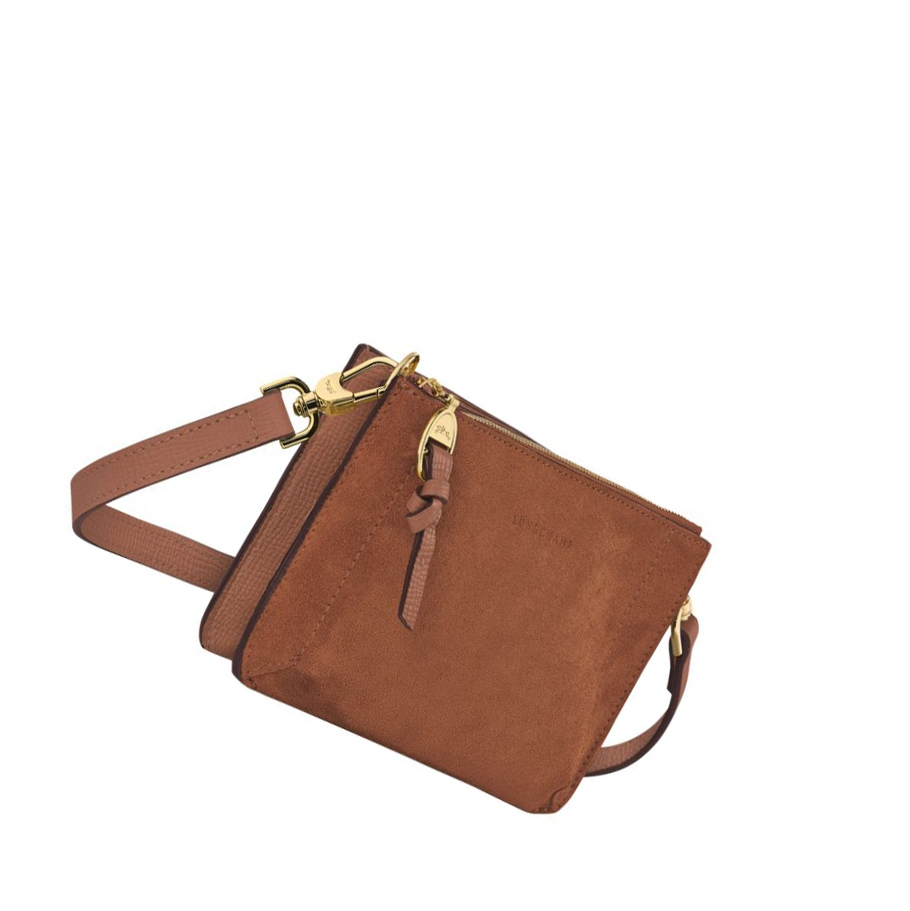 Longchamp Mailbox Soft Zip Rundt Lommebøker Dame Brune | NO-WS7084