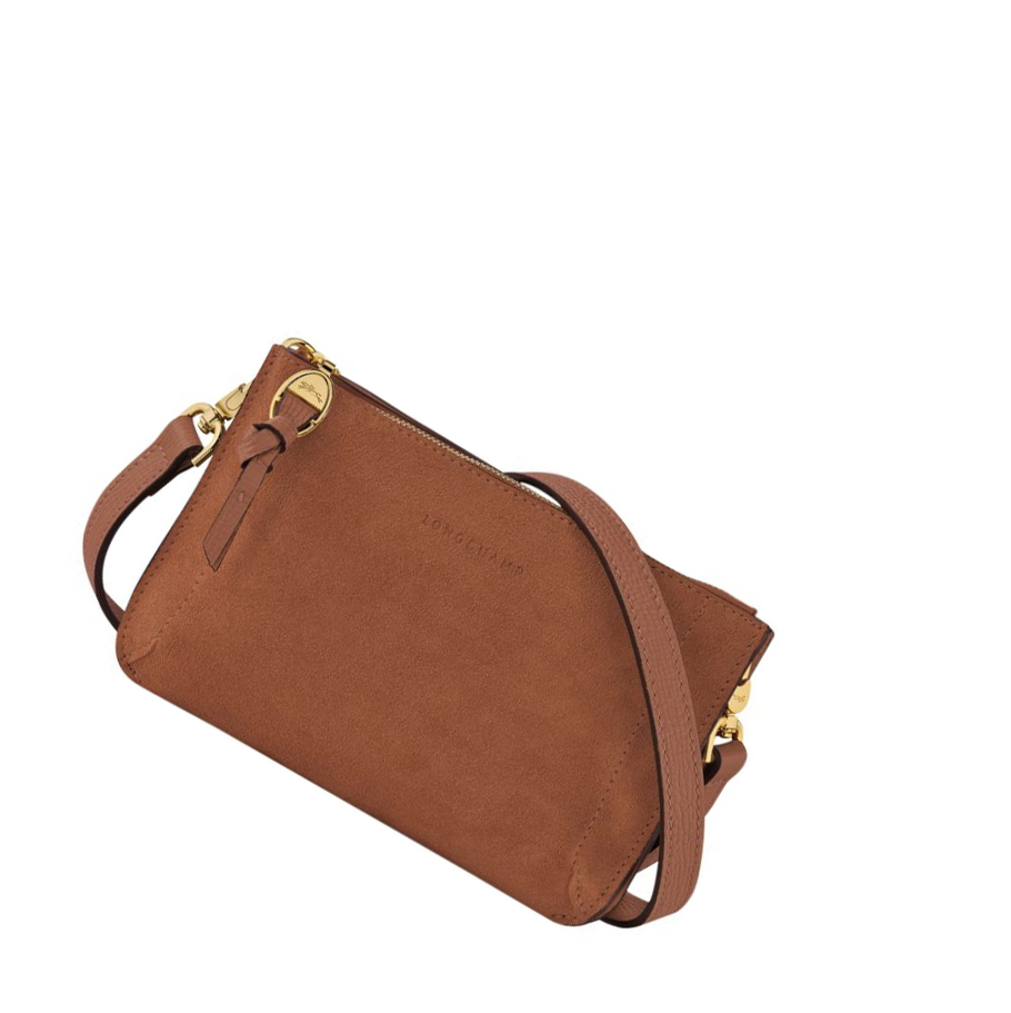 Longchamp Mailbox Soft Zip Rundt Lommebøker Dame Brune | NO-WS7084