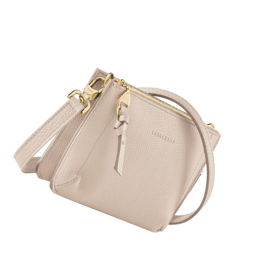 Longchamp Mailbox Zip Rundt Lommebøker Dame Beige | NO-BJ0416