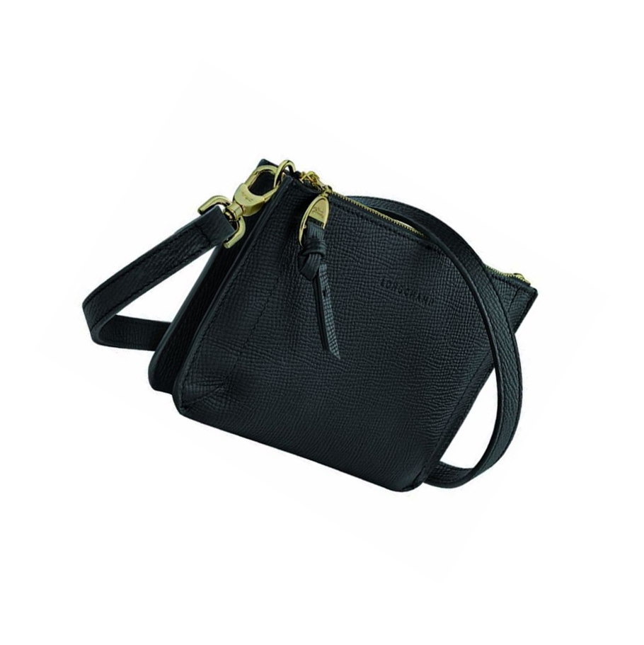 Longchamp Mailbox Zip Rundt Lommebøker Dame Svarte | NO-GF8534