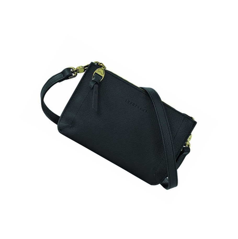 Longchamp Mailbox Zip Rundt Lommebøker Dame Svarte | NO-GF8534