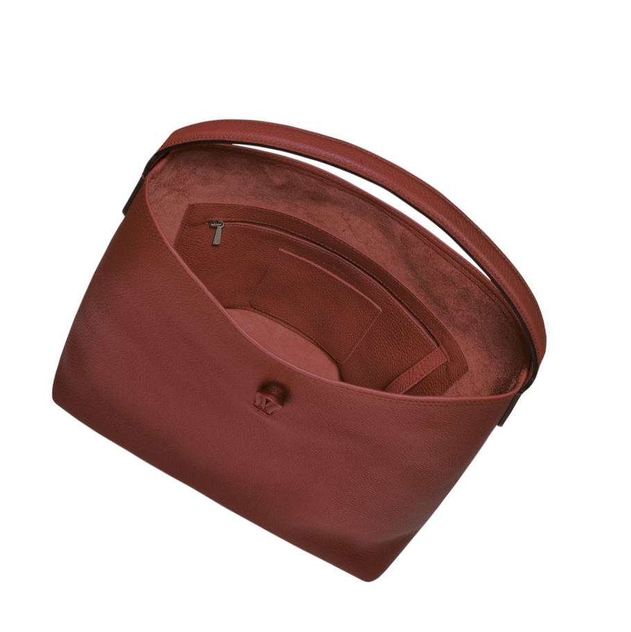 Longchamp Roseau Essential Skulderveske Dame Brune | NO-LQ5810