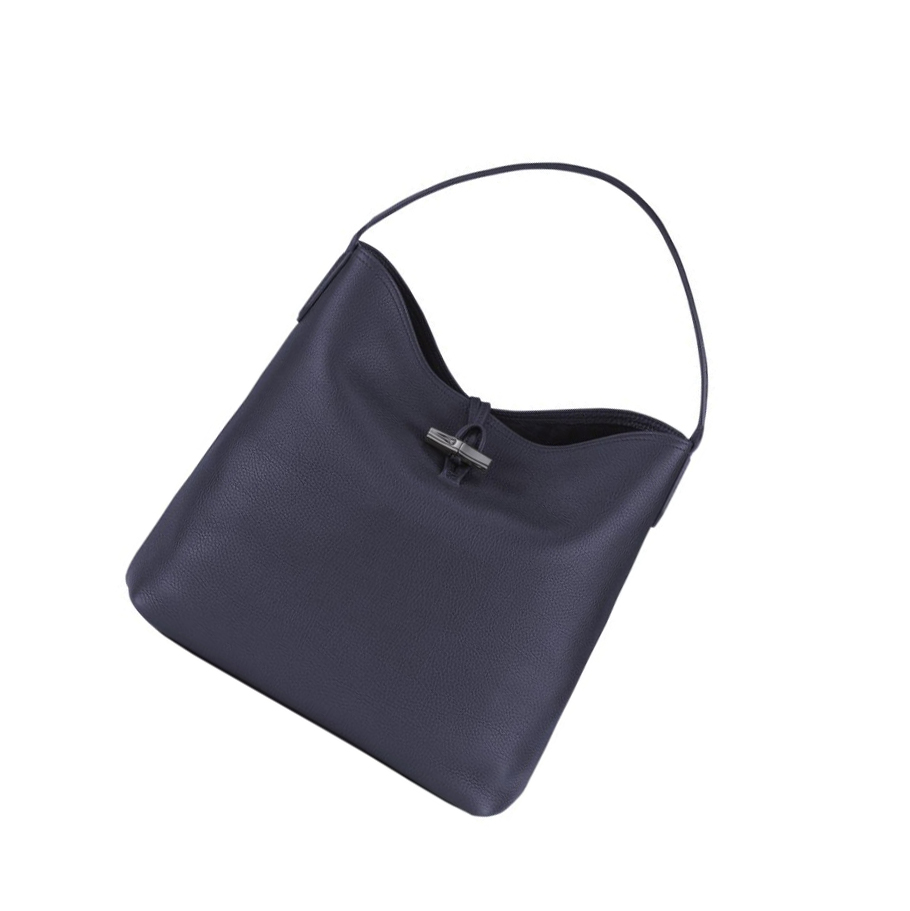 Longchamp Roseau Essential Skulderveske Dame Marineblå | NO-PU4105