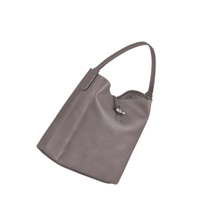 Longchamp Roseau Essential Skulderveske Dame Grå | NO-UI0685