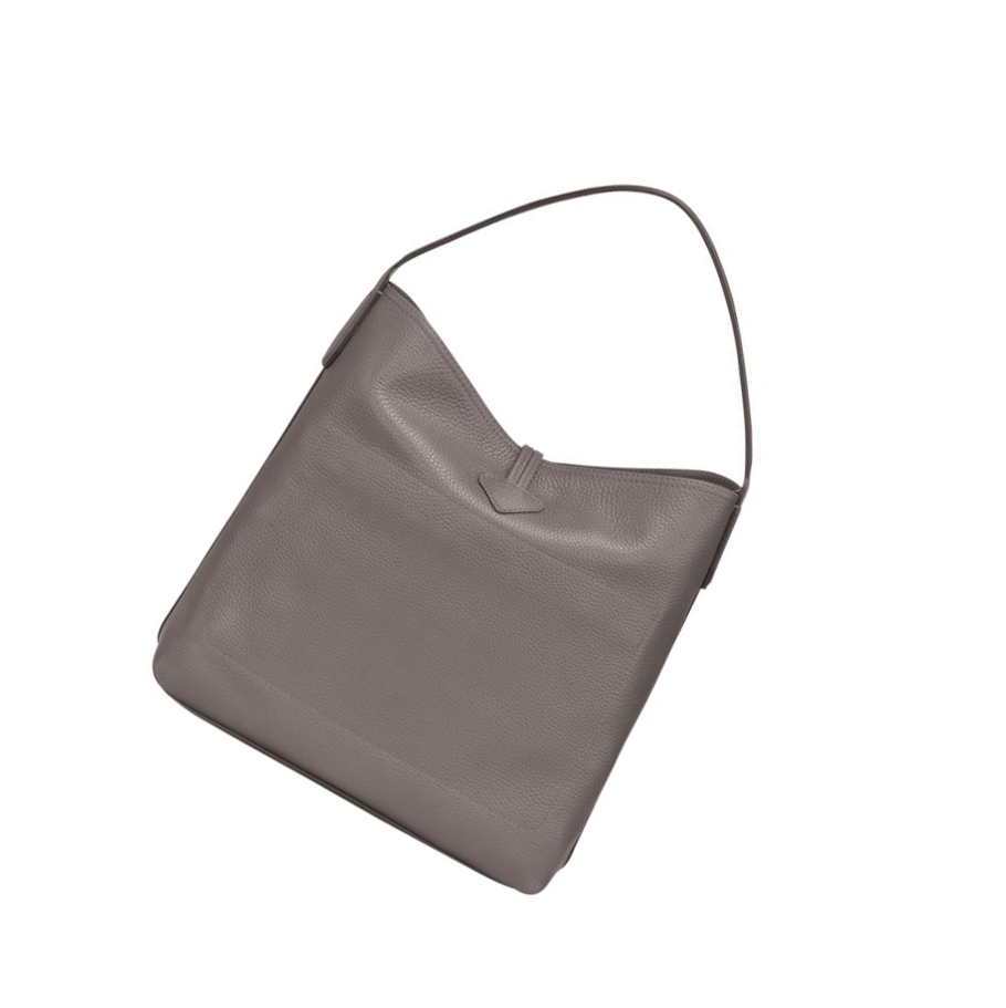 Longchamp Roseau Essential Skulderveske Dame Grå | NO-UI0685