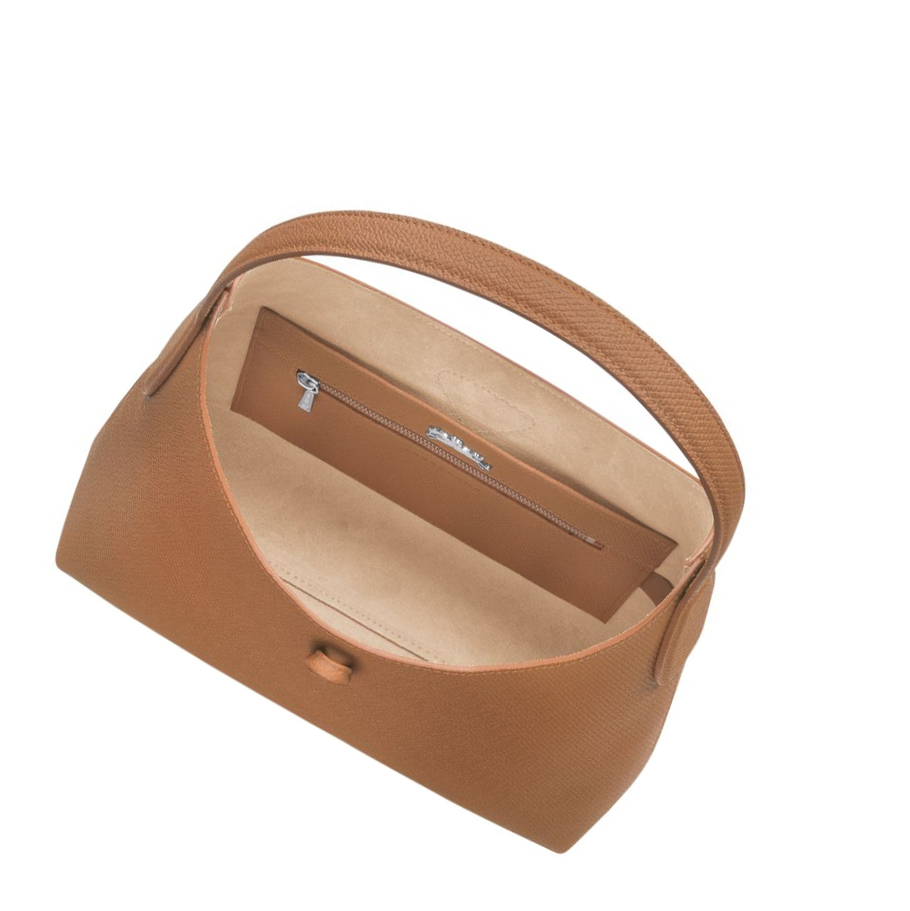 Longchamp Roseau M Skulderveske Dame Beige | NO-ZJ1782