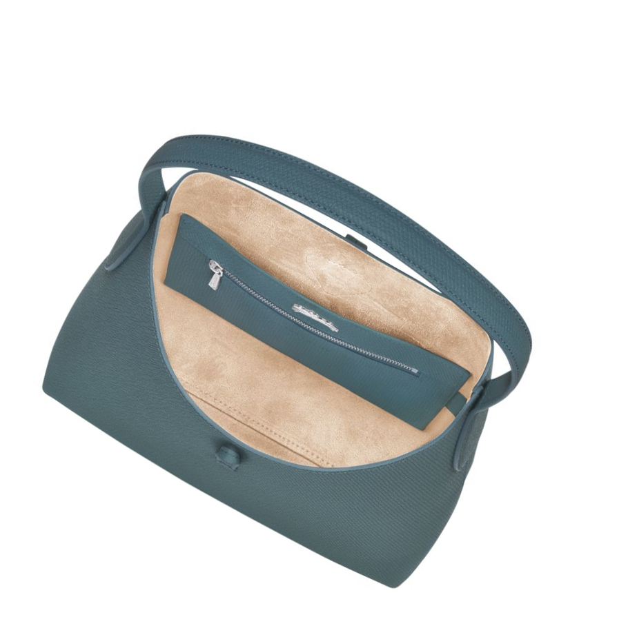 Longchamp Roseau M Skulderveske Dame Blå | NO-PE4076