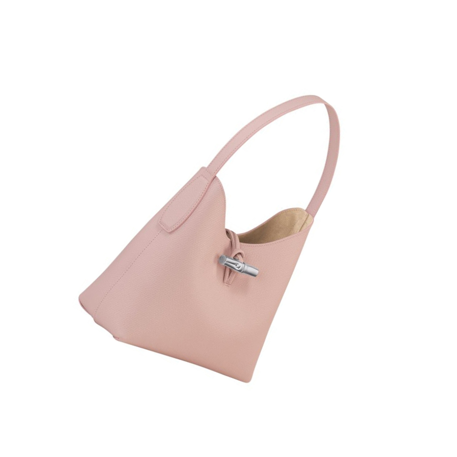 Longchamp Roseau M Skulderveske Dame Lyse Rosa | NO-EY4850