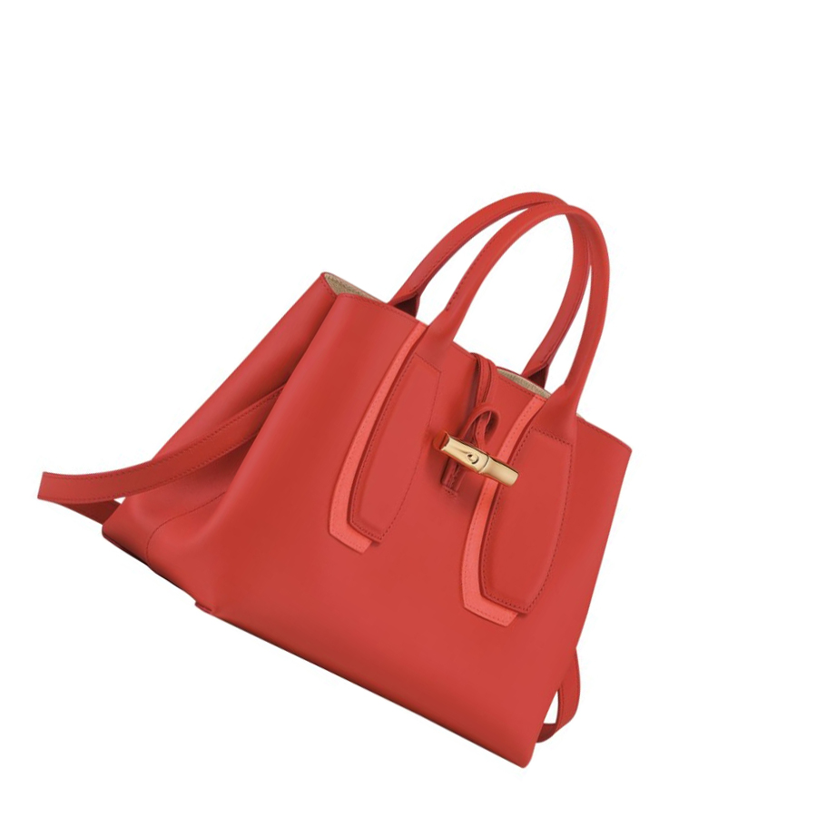 Longchamp Roseau Shadow M Håndveske Dame Rosa | NO-UJ6873