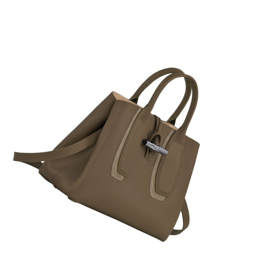 Longchamp Roseau Shadow M Håndveske Dame Brune | NO-XA9214