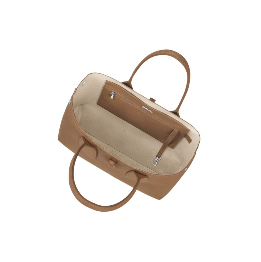 Longchamp Roseau Skulderveske Dame Beige | NO-EA4302