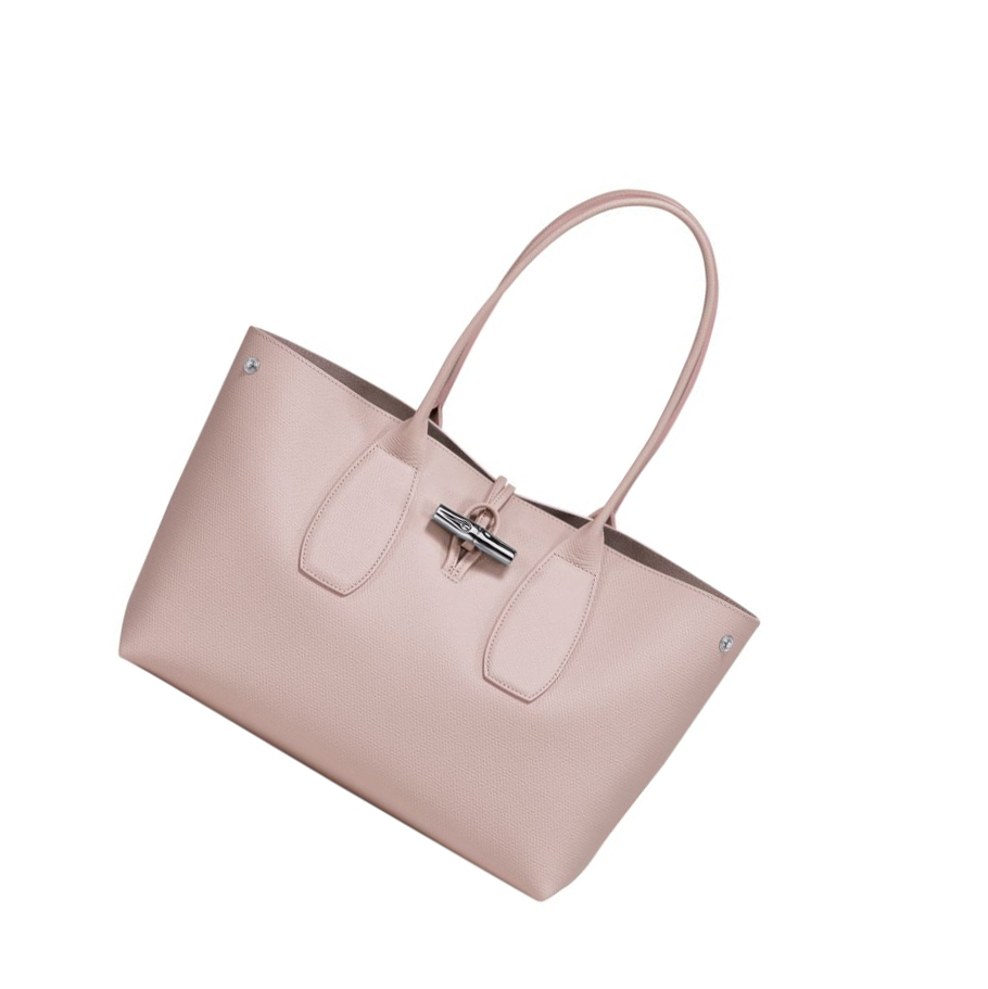 Longchamp Roseau Skulderveske Dame Lyse Rosa | NO-LV8345