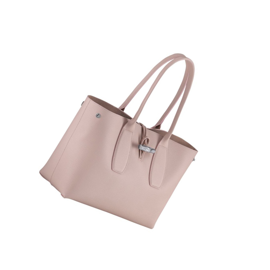 Longchamp Roseau Skulderveske Dame Lyse Rosa | NO-LV8345