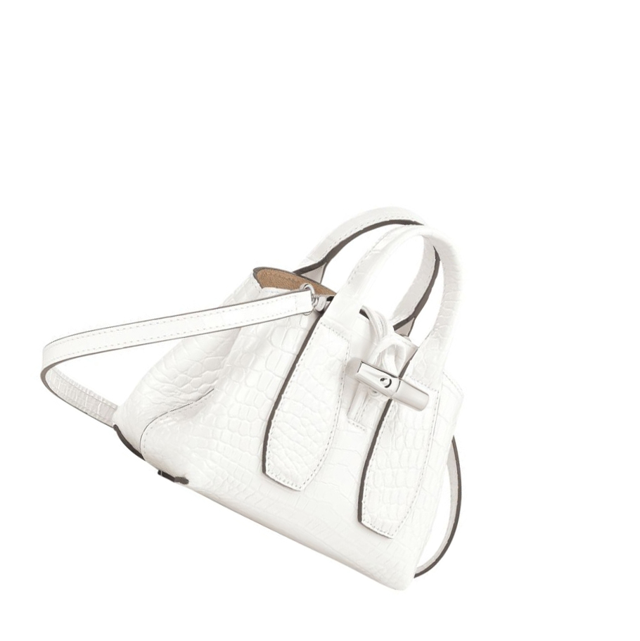 Longchamp Roseau XS Håndveske Dame Hvite | NO-MF8231