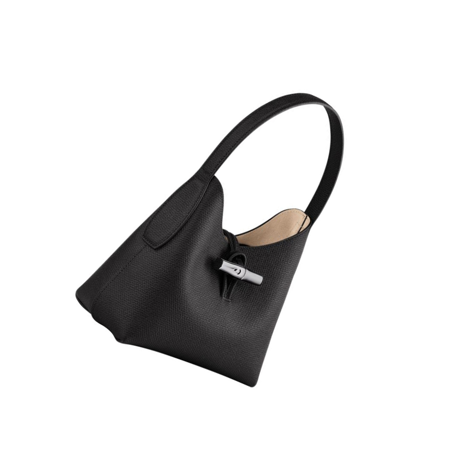 Longchamp Roseau XS Skulderveske Dame Svarte | NO-MO2548