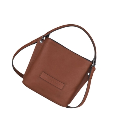 Longchamp 3D Crossbody Veske Dame Brune | NO-QS7436