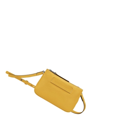 Longchamp 3D Crossbody Veske Dame Gul | NO-KL8769