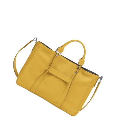 Longchamp 3D M Håndveske Dame Gul | NO-MF5761