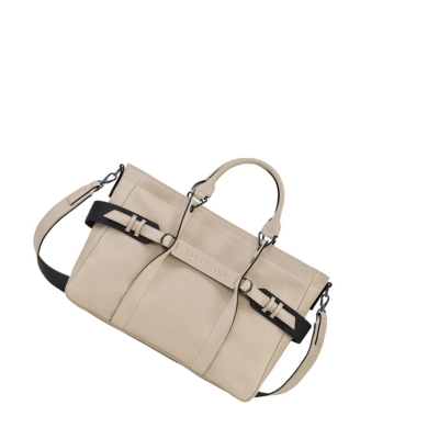 Longchamp 3D Sangle M Håndveske Dame Beige | NO-SL6013