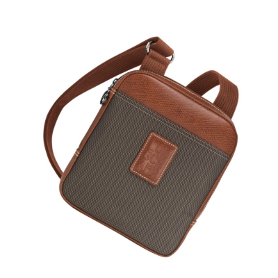 Longchamp Boxford S Crossbody Veske Herre Brune | NO-YU5470