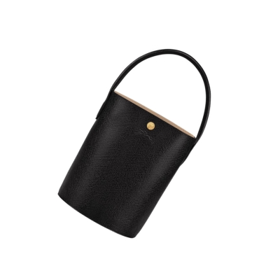 Longchamp Cuir De Russie Håndveske Dame Svarte | NO-OY7691