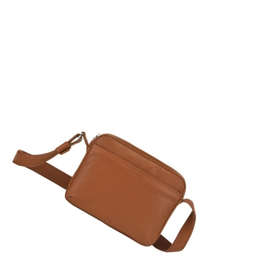 Longchamp Le Foulonné Crossbody Veske Herre Brune | NO-XO9316