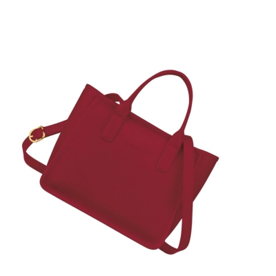 Longchamp Le Foulonné Håndveske Dame Rød | NO-XT0956