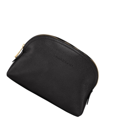 Longchamp Le Foulonné Pouches Dame Svarte | NO-NQ5129