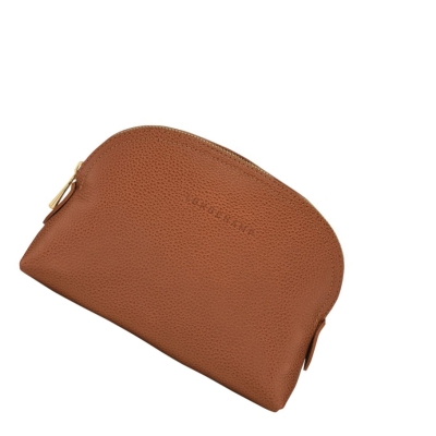 Longchamp Le Foulonné Pouches Herre Brune | NO-ES3716