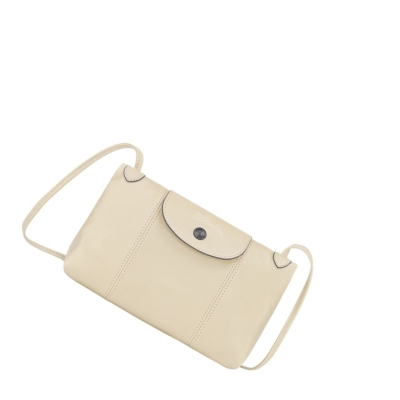 Longchamp Le Pliage Cuir Crossbody Veske Dame Beige | NO-BH1982