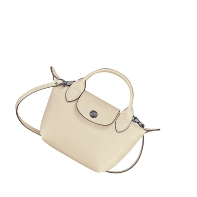 Longchamp Le Pliage Cuir Crossbody Veske Dame Beige | NO-CM9486