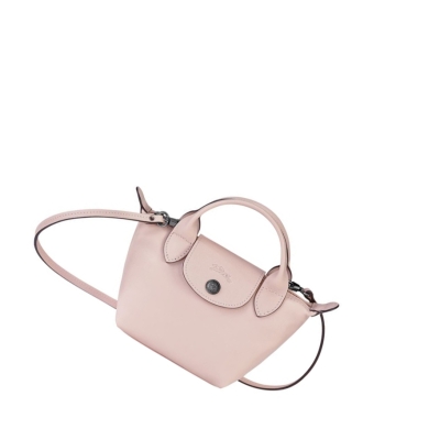 Longchamp Le Pliage Cuir Crossbody Veske Dame Rosa | NO-SW3952