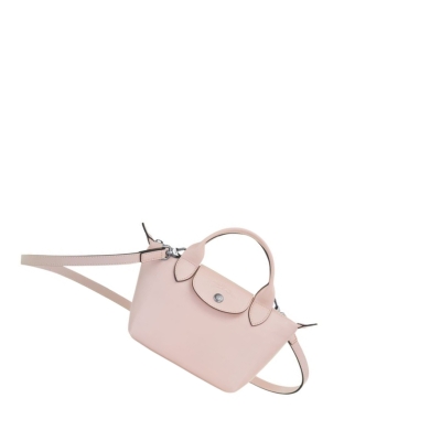 Longchamp Le Pliage Cuir XS Håndveske Dame Rosa | NO-MT5386