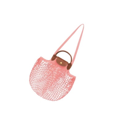 Longchamp Le Pliage Filet Skulderveske Dame Rosa | NO-AQ8912