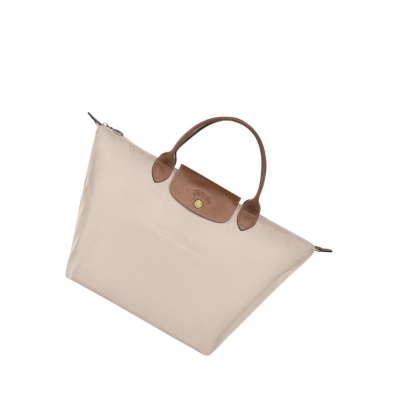 Longchamp Le Pliage Original M Håndveske Dame Beige | NO-KI0832