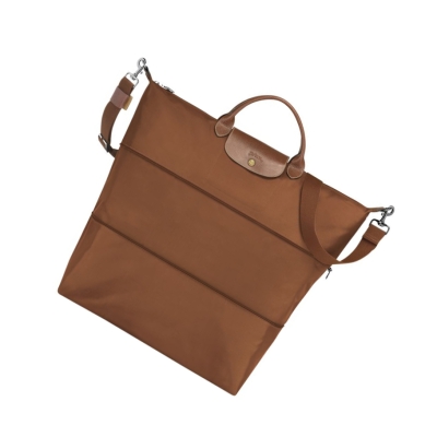 Longchamp Le Pliage Reiseveske Herre Brune | NO-IO4189